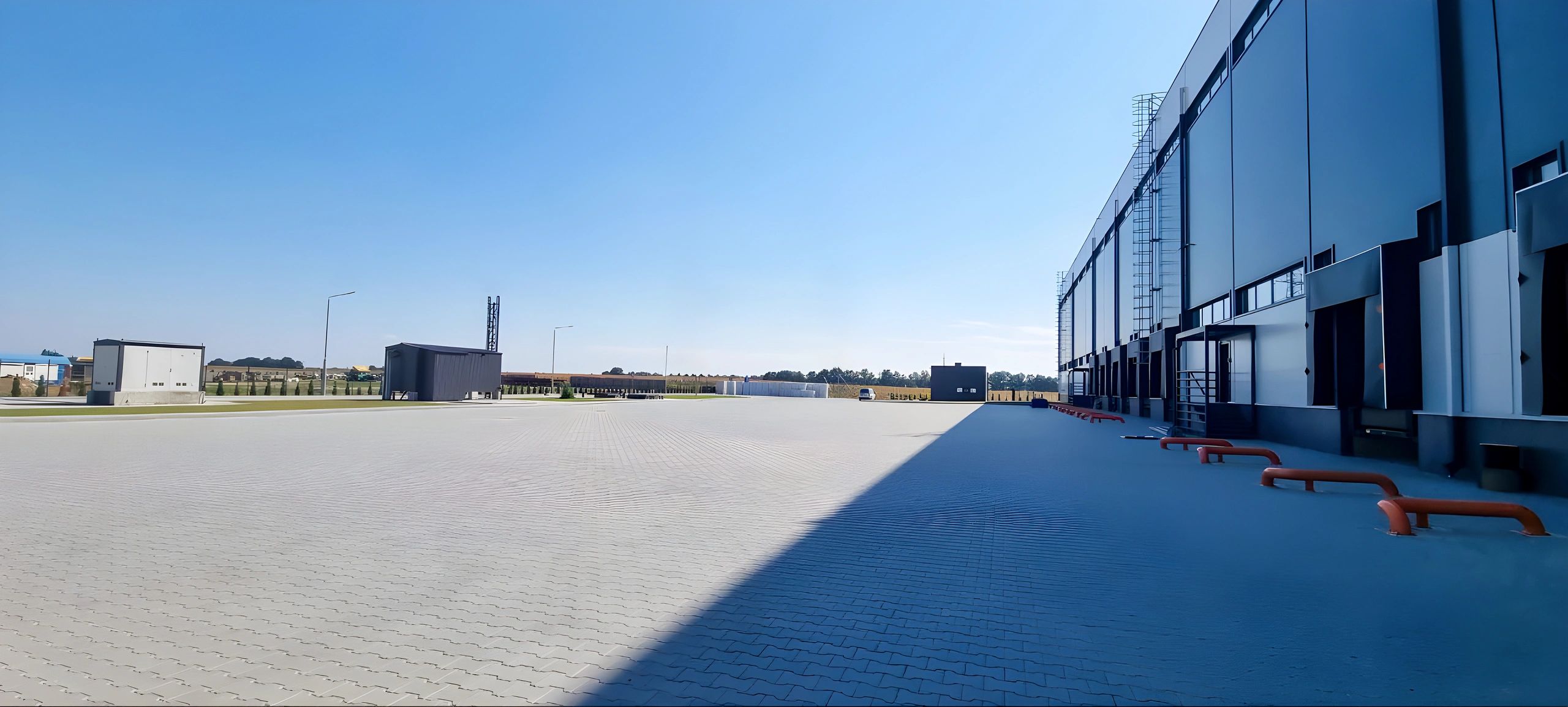 Exterior of a modern commercial building representing a secure storage facility